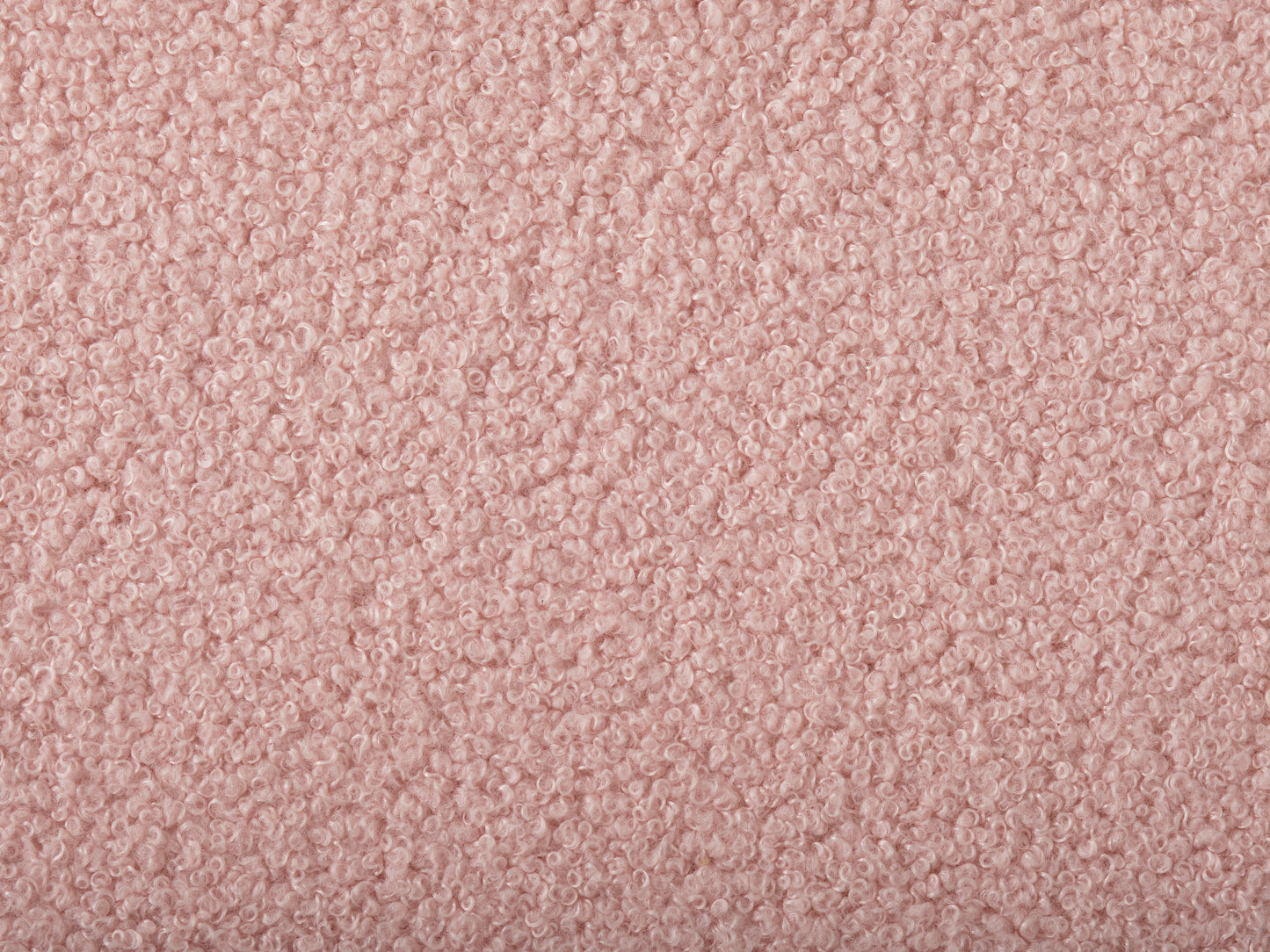 Modern Minimalist Boucle Single Bed, Pink - FINAL SALE ITEM