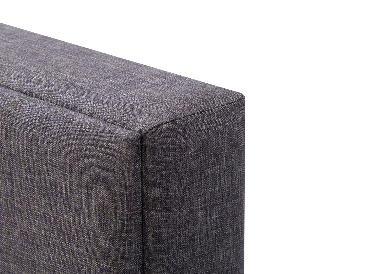 Dark Grey Upholstered King Bed