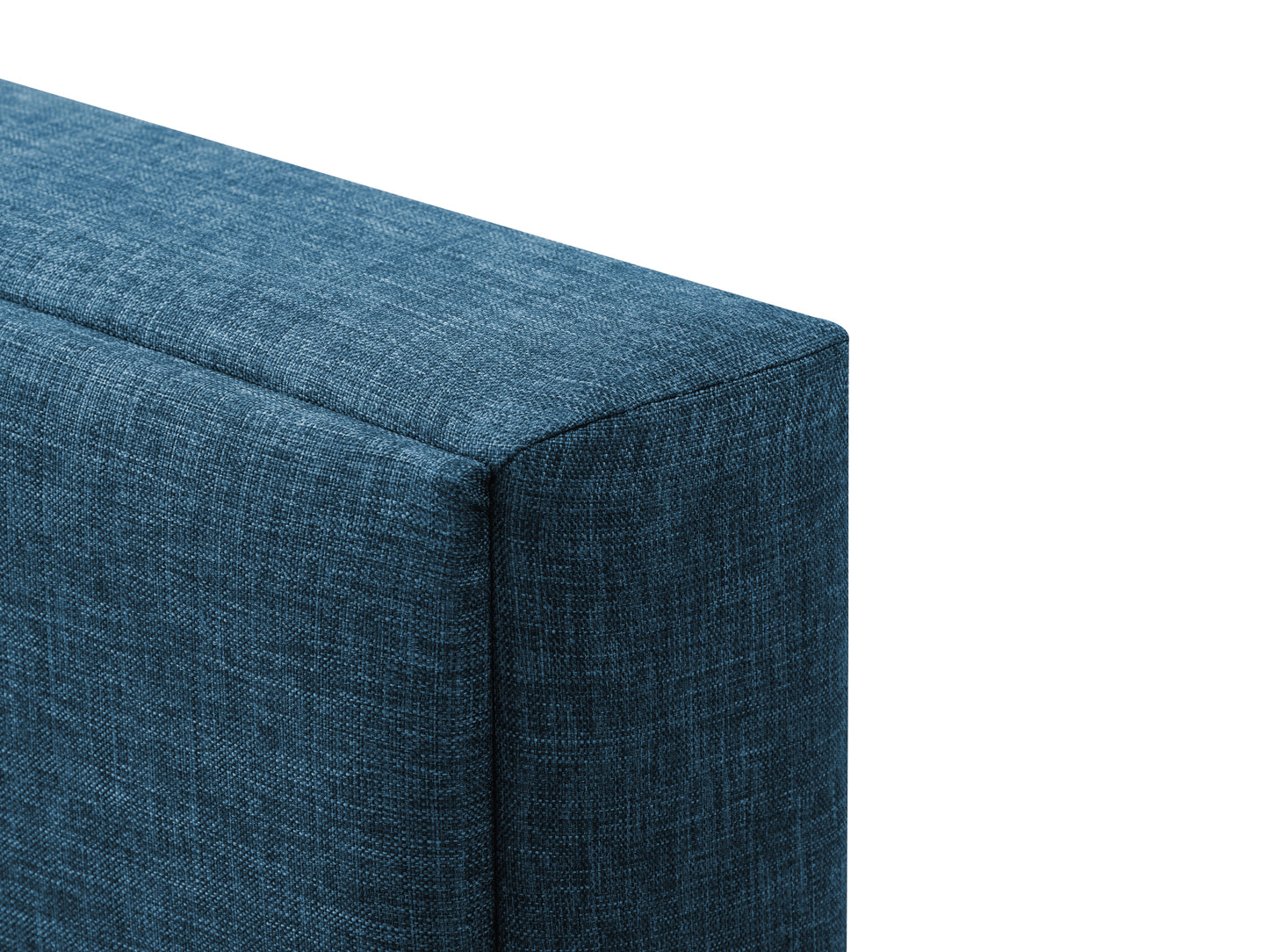 Blue Upholstered Double Bed - FINAL SALE ITEM