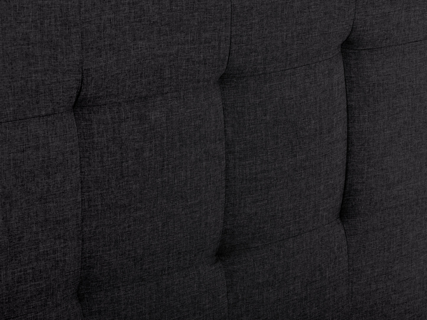 Black Tufted Queen Fabric Bed - FINAL SALE ITEM