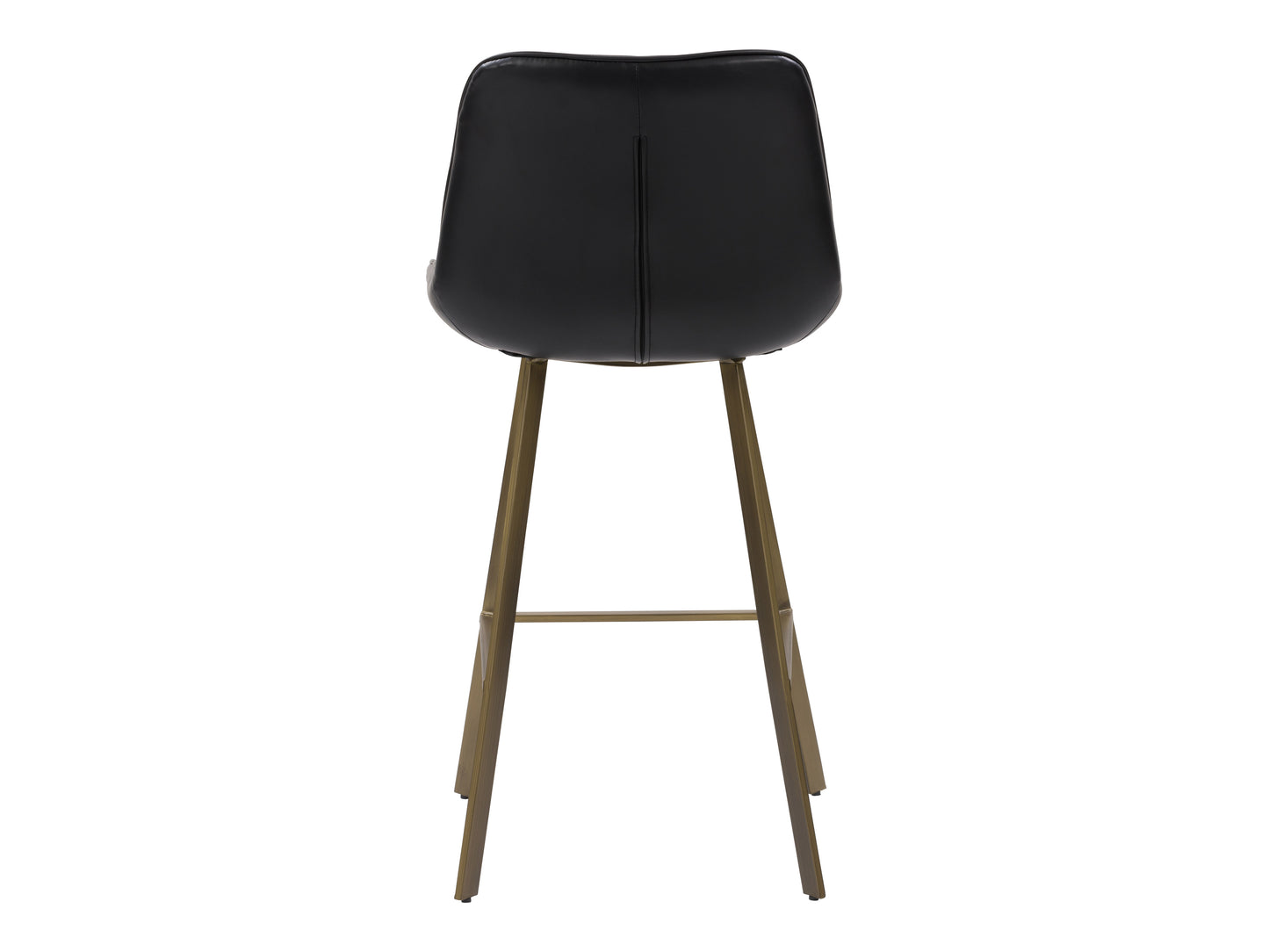 Black Vegan Leather Stools