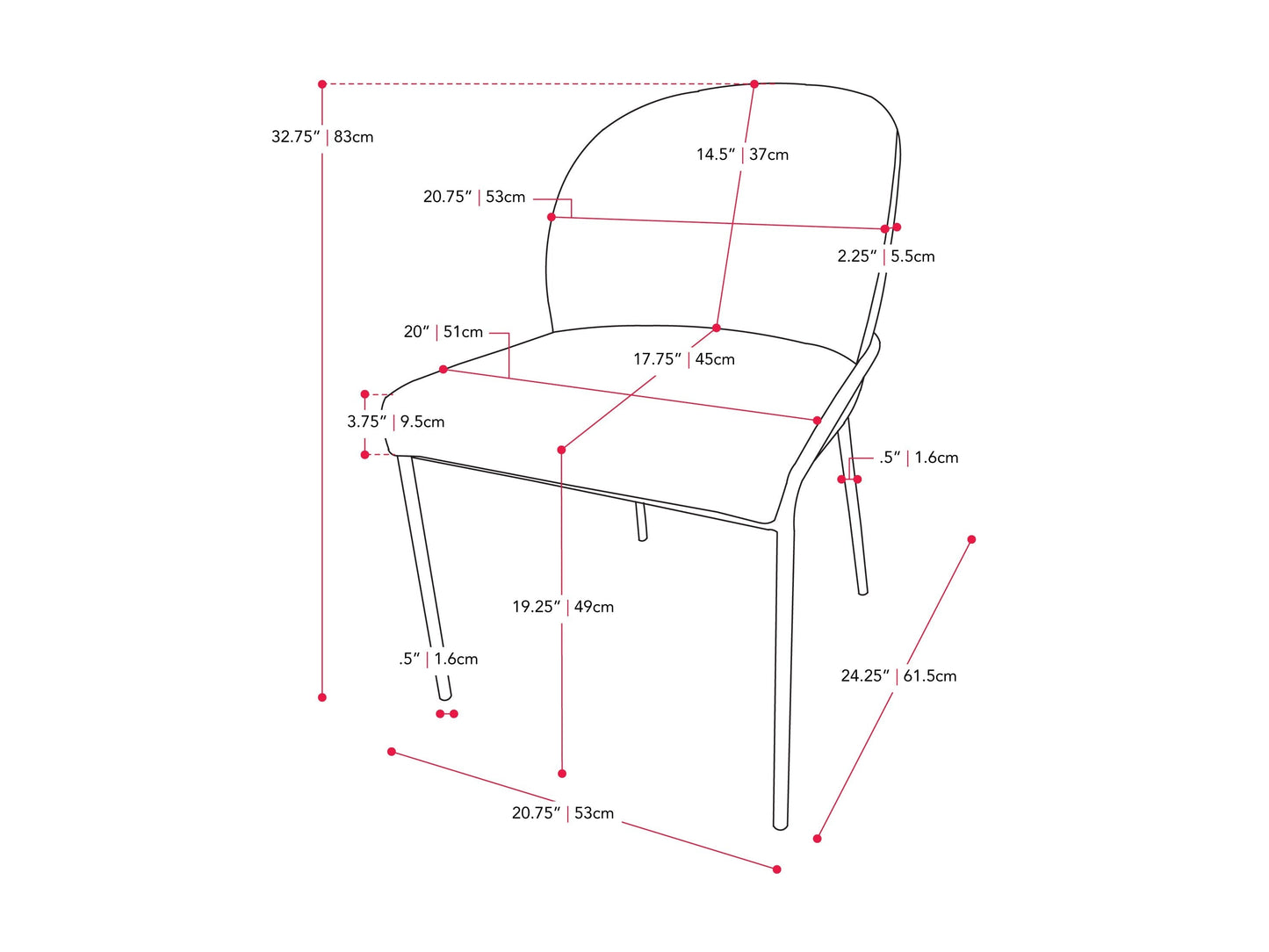 High back blue upholstered dining chairs, set of 2, with wooden legs and padded seats for kitchen or dining room.