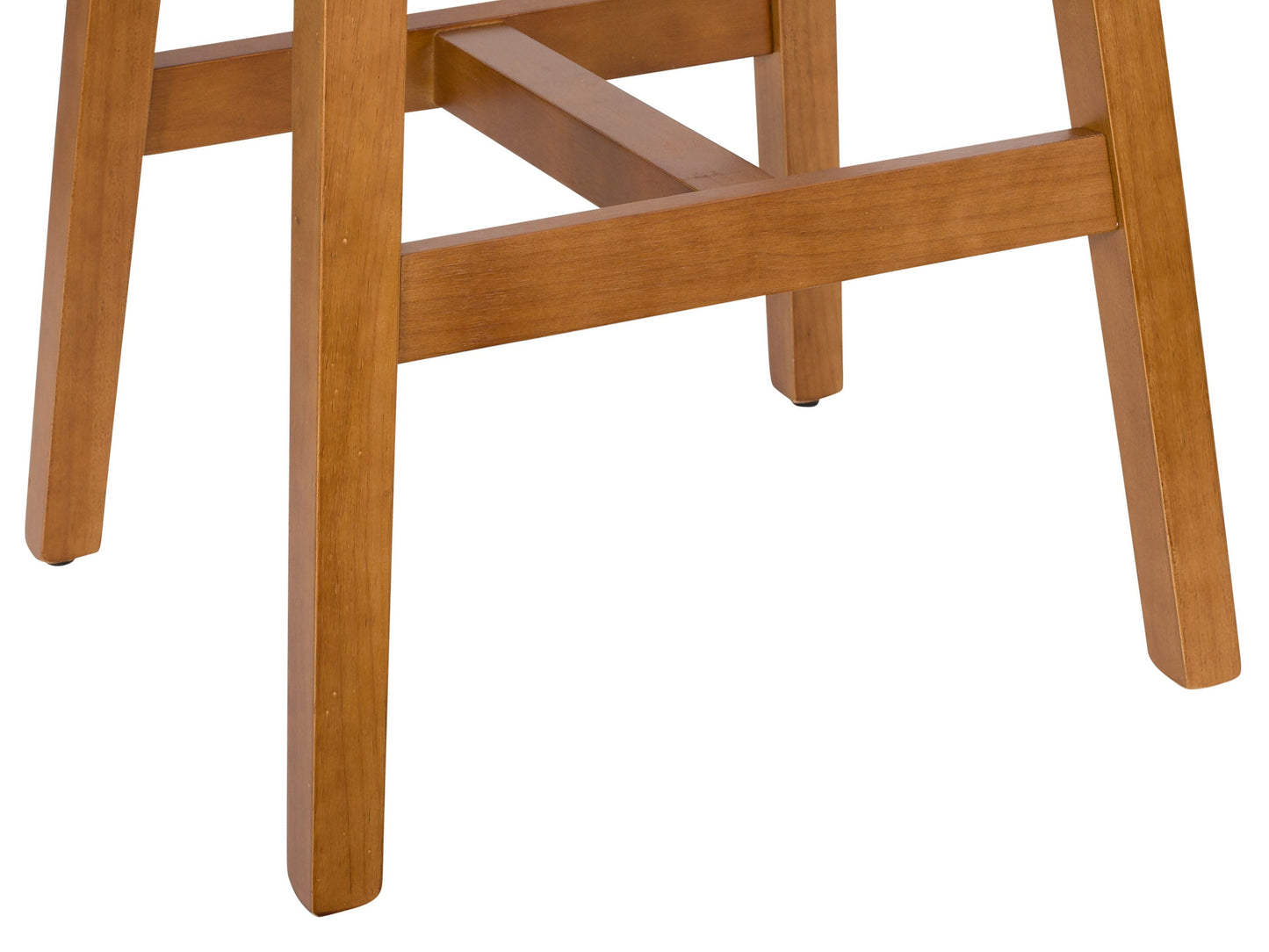 Blue wooden bar stools set, cushioned seats, and backrests, sleek design, perfect for modern kitchens or home bars.