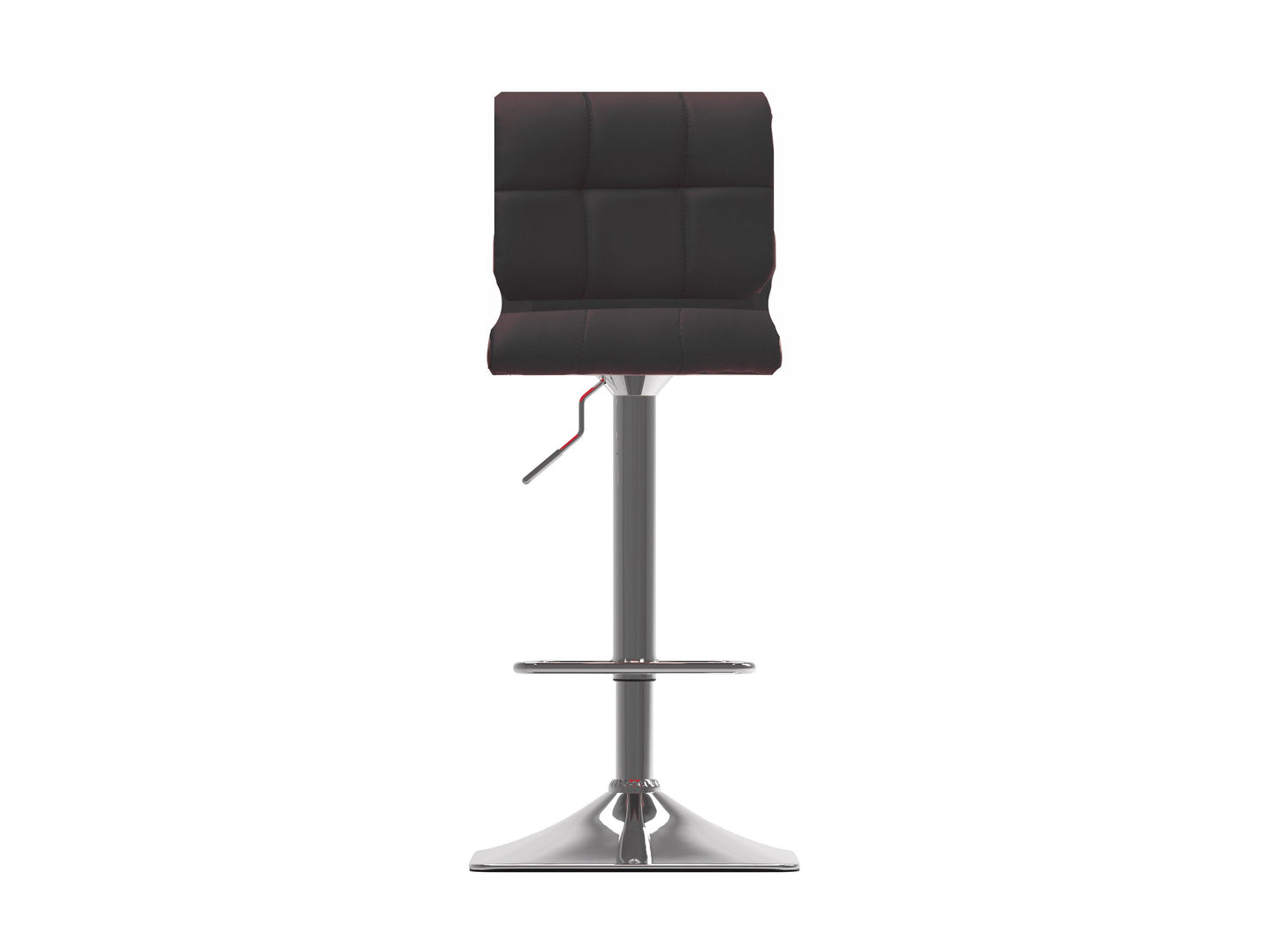Black tufted bar stools set of 2 with wooden legs, cushioned seats, and modern design for kitchen island or home bar.