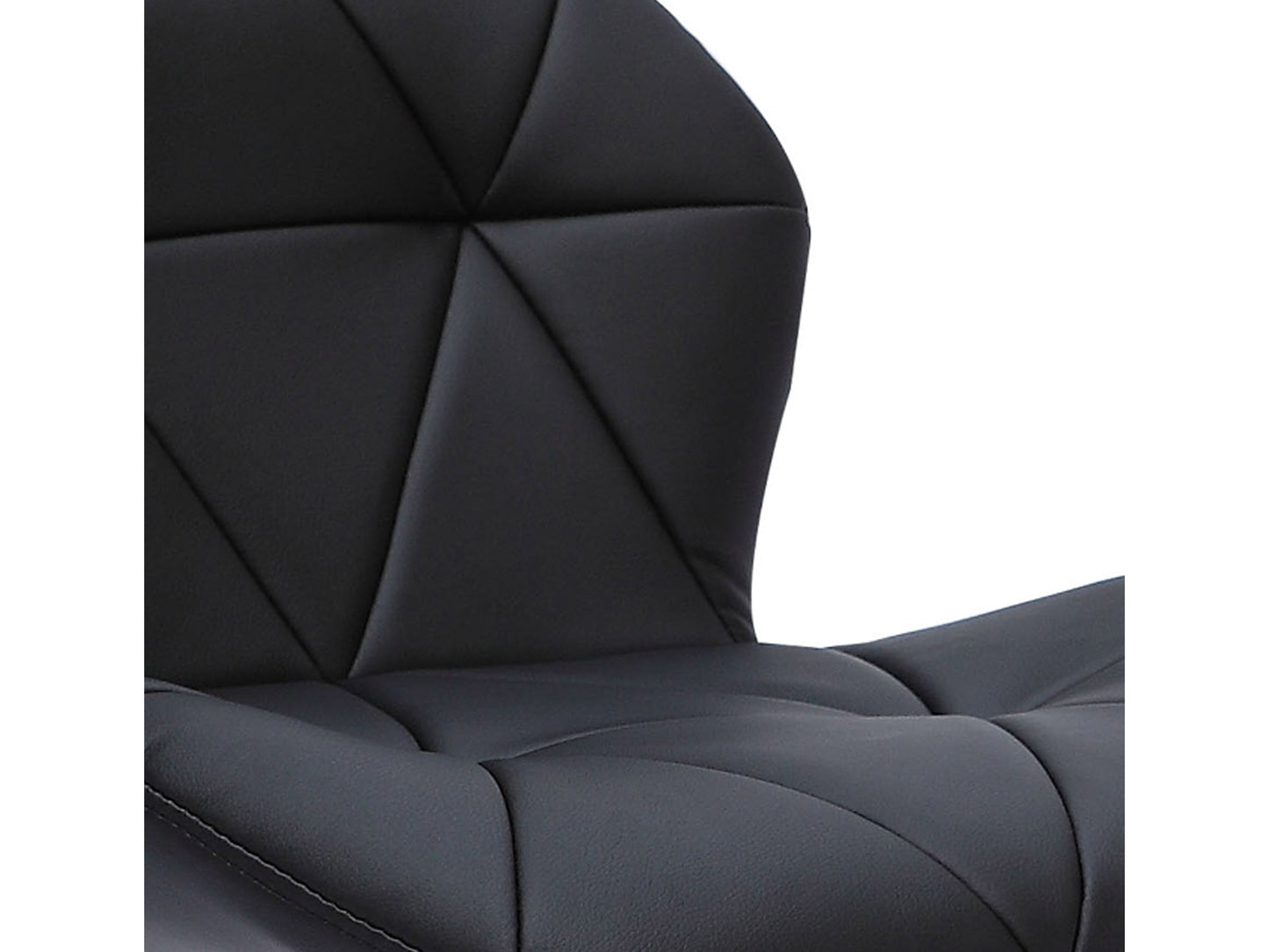 Black bar stools with backs, set of 2, featuring sleek design, cushioned seats, and sturdy metal legs.