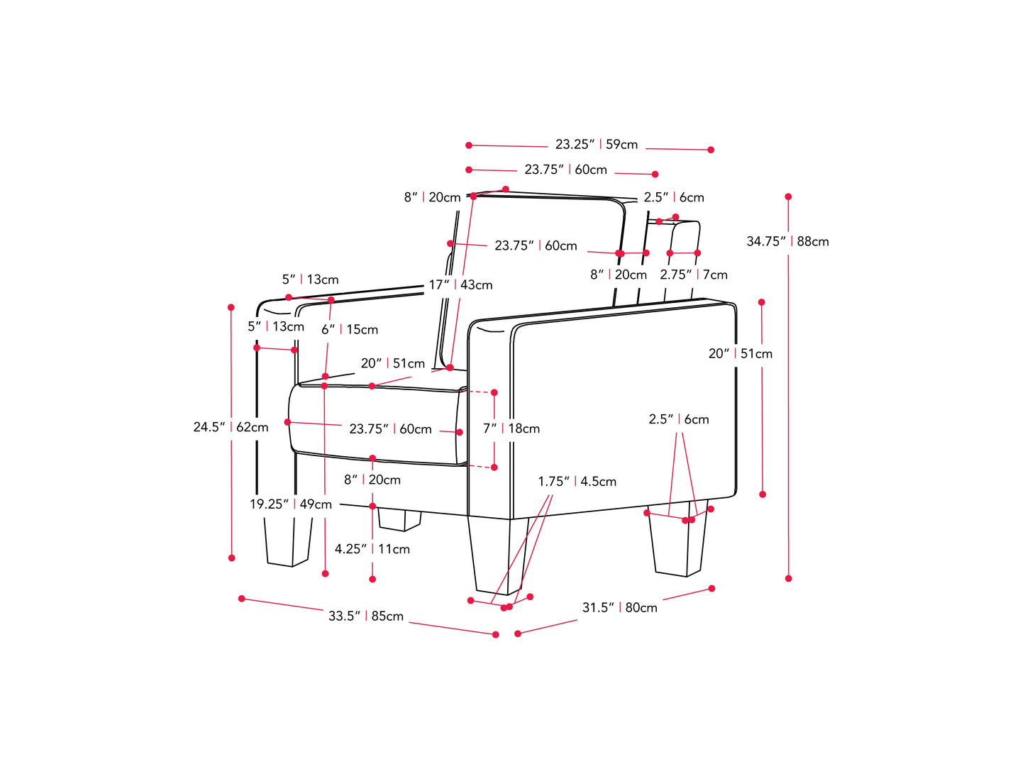 Mid-century modern taupe arm chair with wooden legs, tufted backrest, and sleek design.