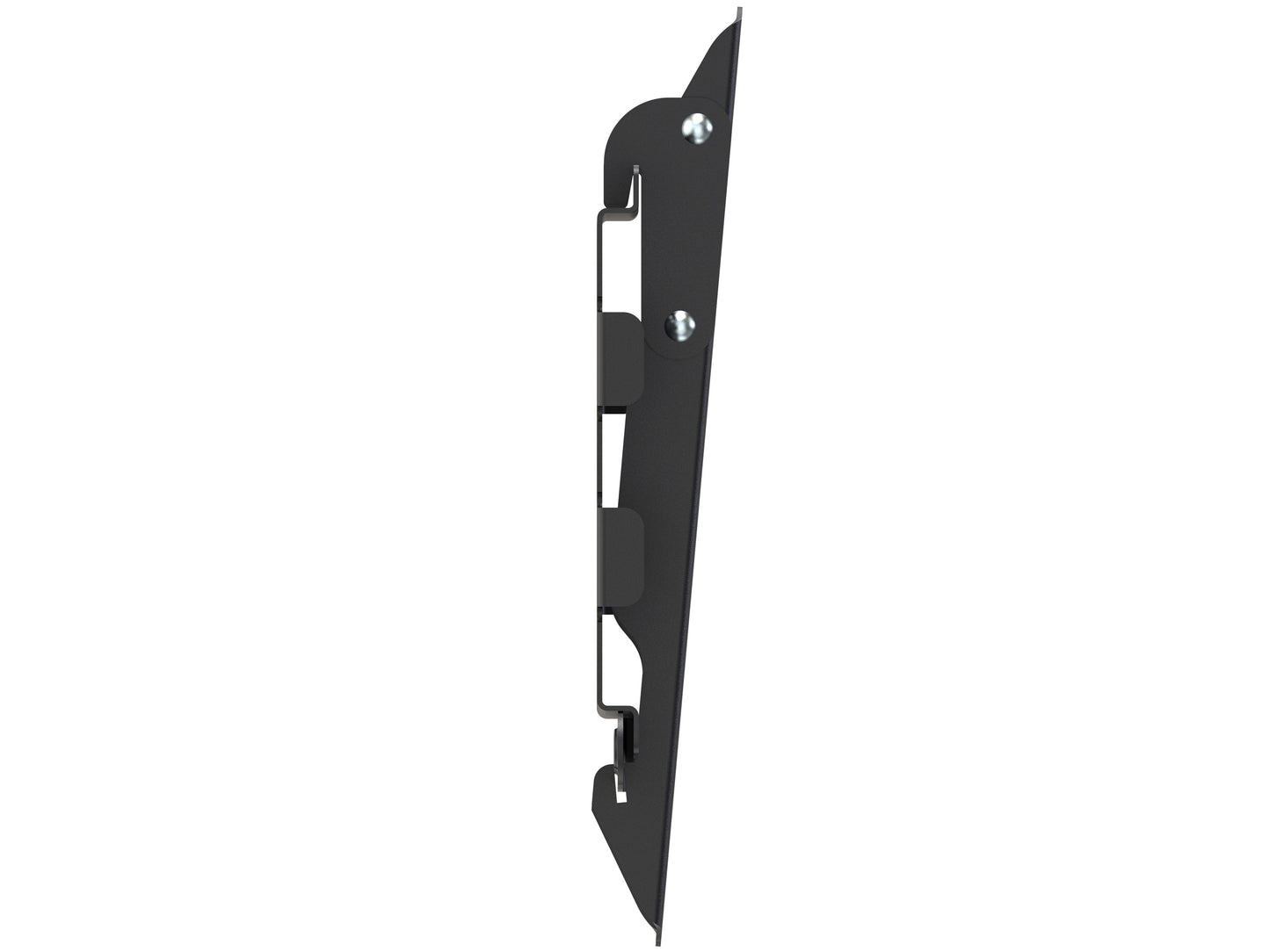 Adjustable 65-inch TV wall mount with black finish, suitable for 27" to 65" TVs, featuring a sturdy steel frame, tilt and swivel functionality, and easy installation for optimal viewing angles.