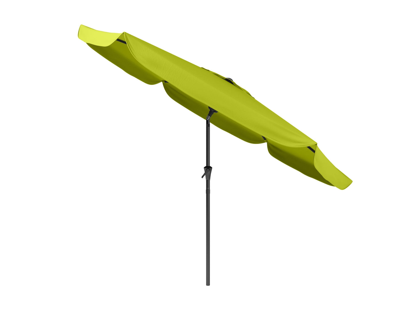 Lime green 10ft patio umbrella with tilting feature, round canopy, and sturdy metal pole for outdoor shade.