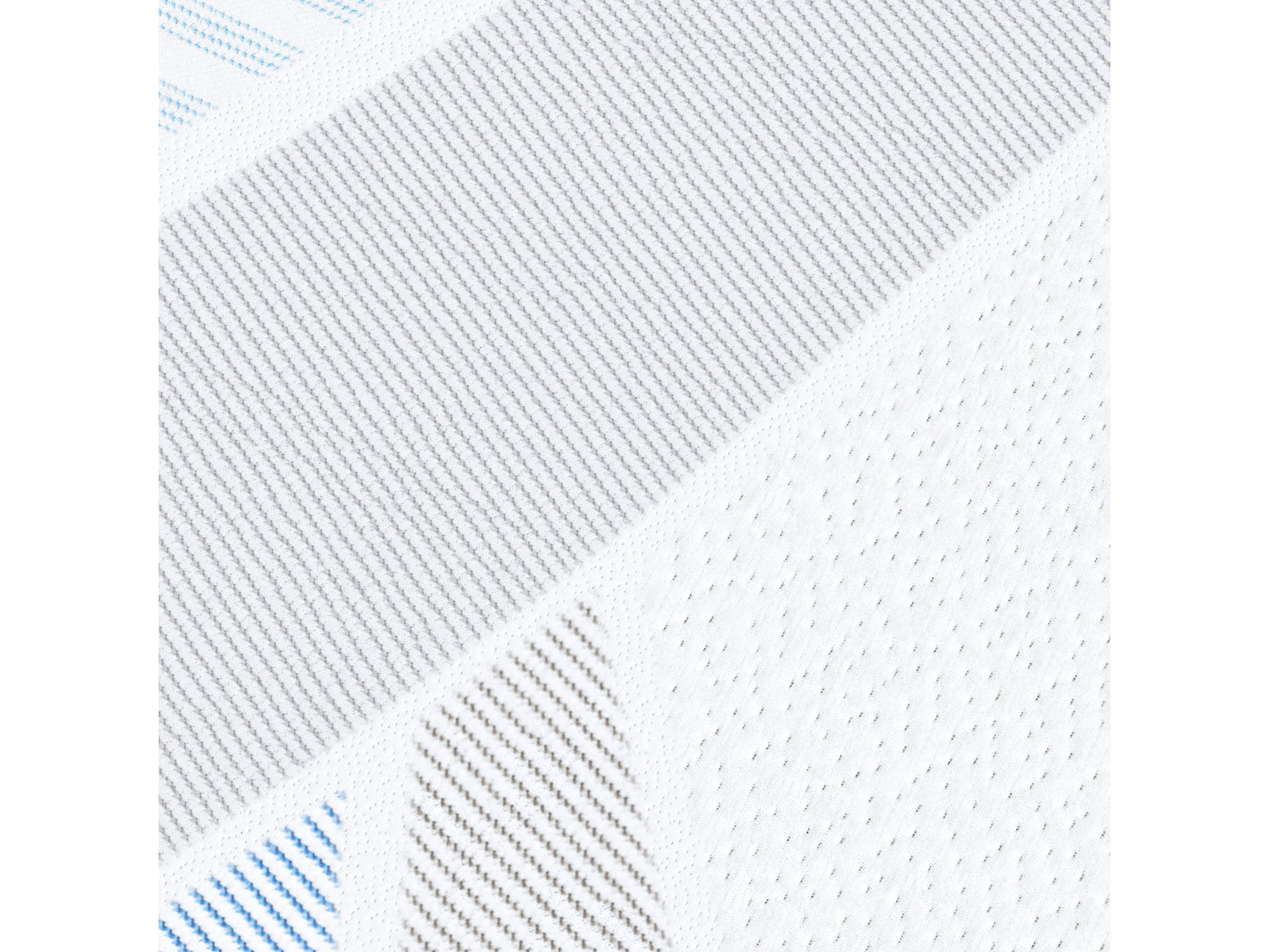 Full-size memory foam mattress with 5-inch thickness, featuring a smooth white cover and breathable fabric for optimal comfort and support.