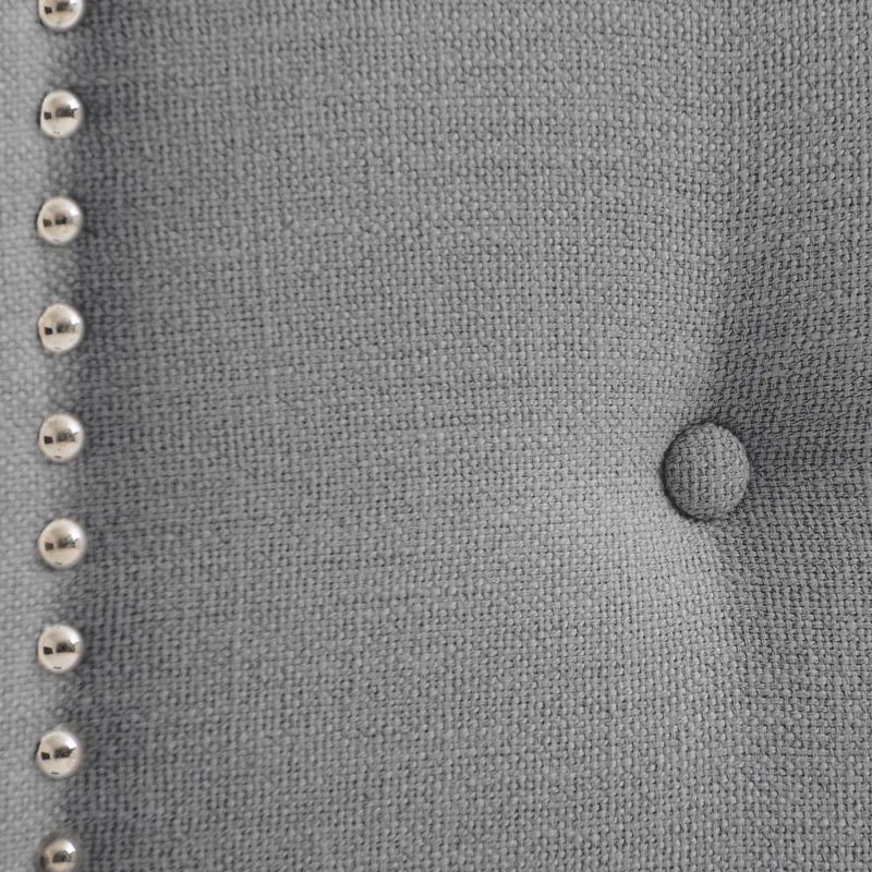 light grey Padded Headboard, Full / Double Aspen Collection detail image by CorLiving