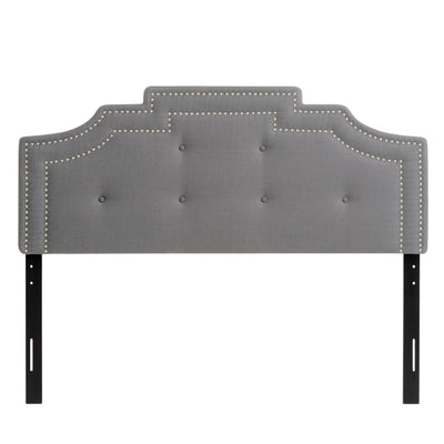 light grey Padded Headboard, Full / Double Aspen Collection product image by CorLiving#color_light-grey