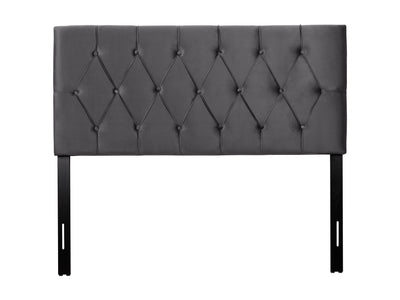 dark grey Velvet Headboard, Full / Double Catalina Collection product image by CorLiving#color_dark-grey