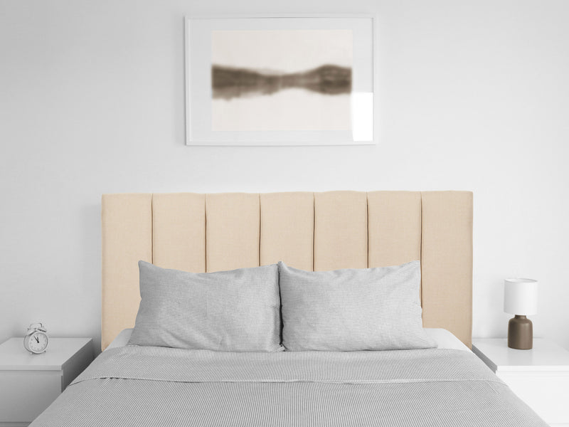 cream Panel Headboard, Full/Double Helena Collection lifestyle scene by CorLiving