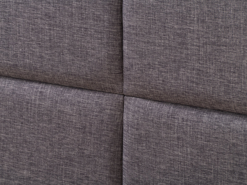 dark grey Upholstered King Bed Bellevue Collection detail image by CorLiving