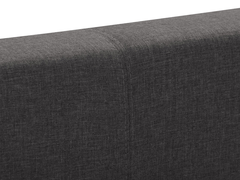 charcoal Contemporary Twin / Single Bed Juniper Collection detail image by CorLiving