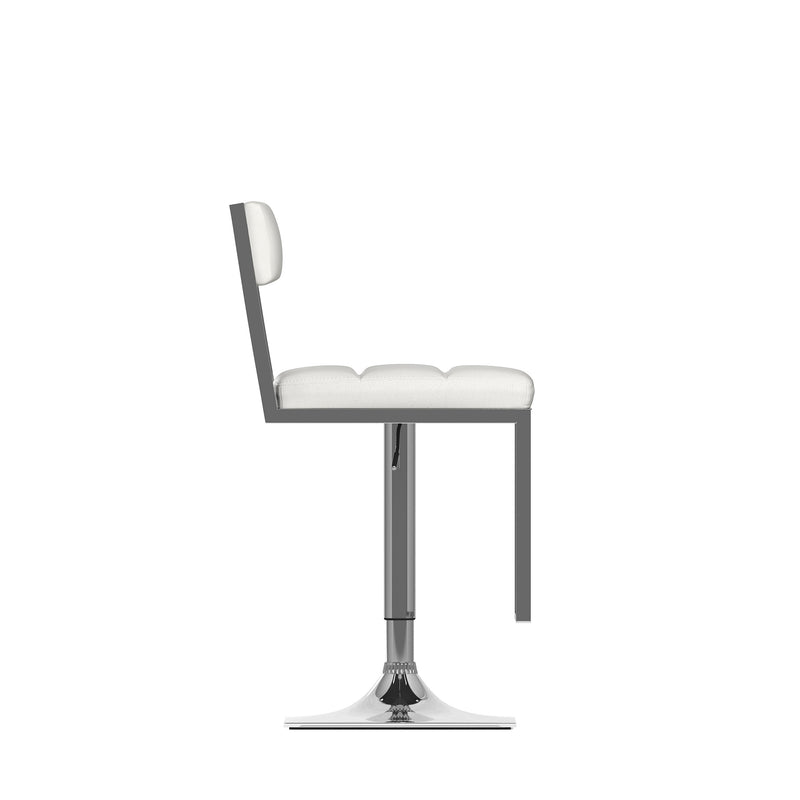 white Bar Stools Set of 2 Riley Collection product image by CorLiving