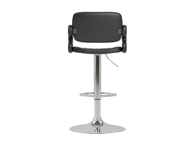 black Bar Stools with Arms Set of 2 Jude Collection product image by CorLiving