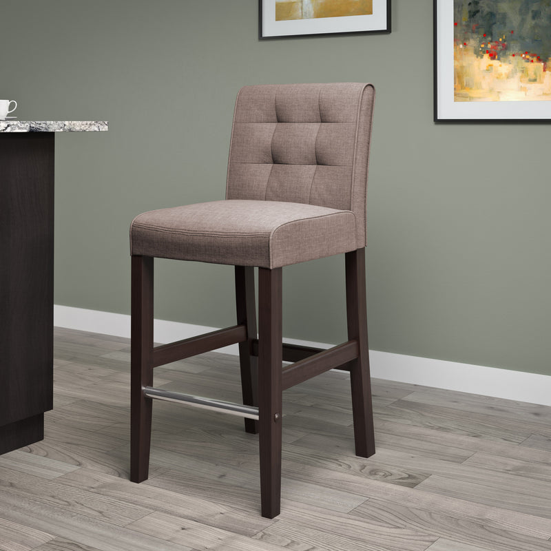 brown Brown Bar Stool Counter Height Antonio Collection lifestyle scene by CorLiving