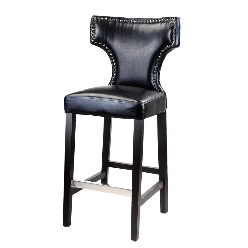 black Bar Height Bar Stools Set of 2 Aiden Collection product image by CorLiving