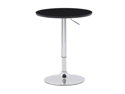 black Adjustable Height Bar Table, Round Maya Collection product image by CorLiving#color_black