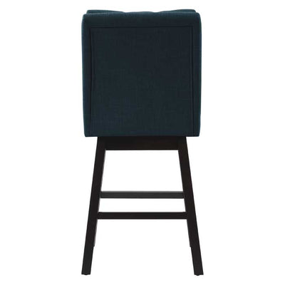 navy blue and dark brown Cushioned Bar Stools Set of 2 Leilani Collection product image by CorLiving#color_dpt-blue