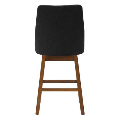 dark grey and brown High Back Bar Stools Set of 2 Luca Collection product image by CorLiving#color_dpt-dark-grey