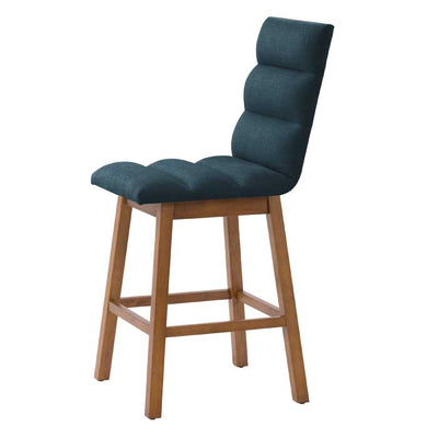 navy blue and brown Wood Bar Stools Set of 2 Lilibet Collection product image by CorLiving#color_dpt-blue