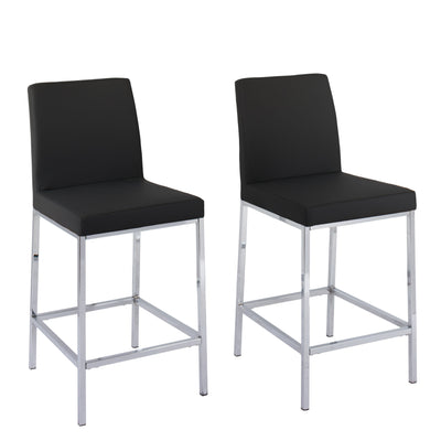 black Counter Height Bar Stools Set of 2 Huntington Collection product image by CorLiving#color_black