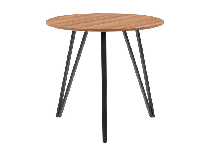 brown Small Round Dining Table Ezra Collection product image by CorLiving