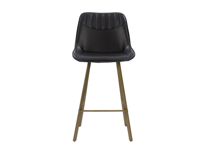 black Farmhouse Bar Stools Set of 2 Christoff Collection product image by CorLiving