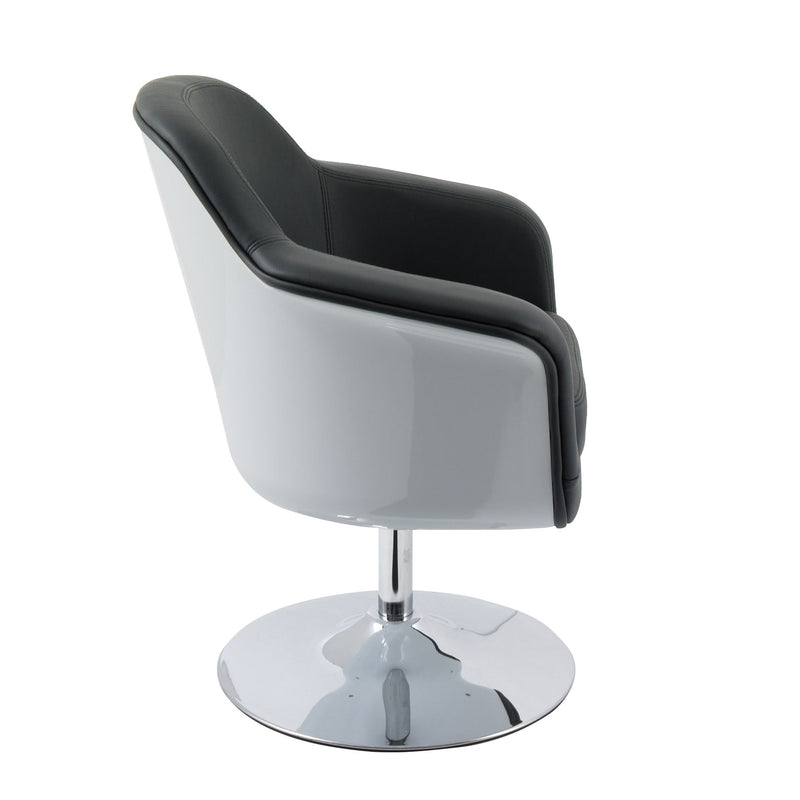 black Leather Swivel Chair CorLiving Collection product image by CorLiving