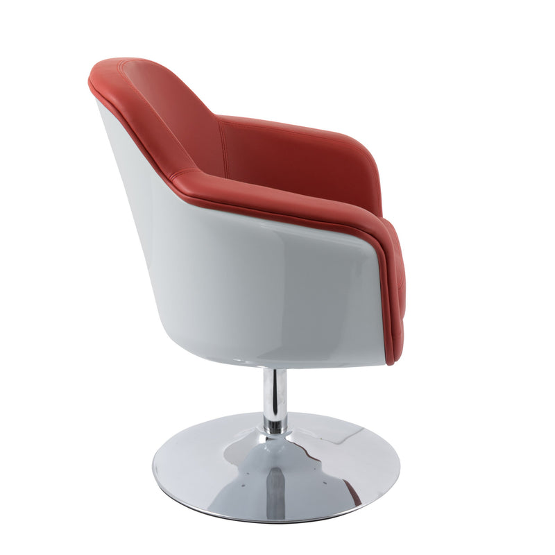 red Leather Swivel Chair CorLiving Collection product image by CorLiving