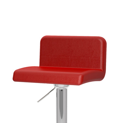 red Low Back Bar Stools Set of 2 Atlas Collection detail image by CorLiving#color_red