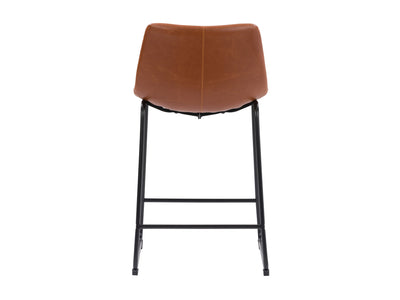 brown Metal Bar Stools Set of 2 Ryder Collection product image by CorLiving#color_brown
