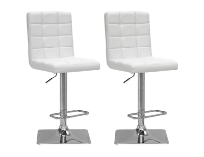 white High Back Bar Stools Set of 2 Xavier Collection product image by CorLiving#color_white