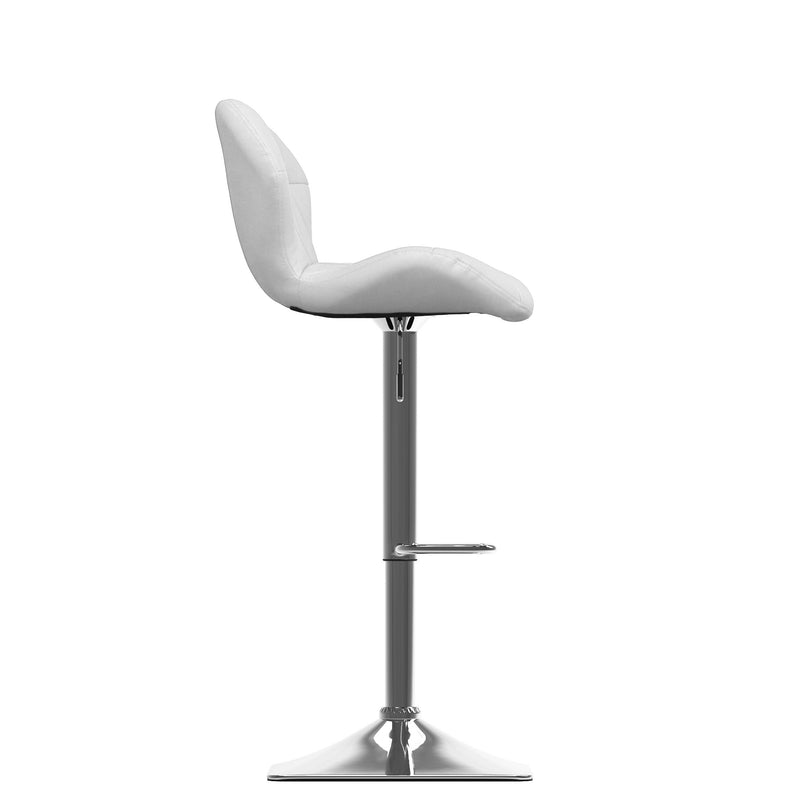 white Bar Stools with Backs Set of 2 Mateo Collection product image by CorLiving