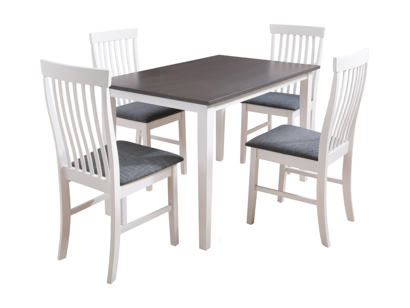 5pc Grey and White Dining Set Michigan Collection product image by CorLiving