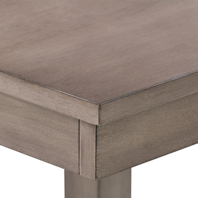 washed grey Counter Height Dining Table Tuscany Collection detail image by CorLiving