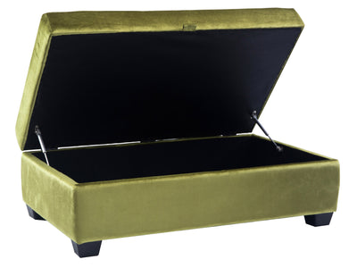 green Tufted Storage Bench Antonio Collection product image by CorLiving#color_antonio-green-1