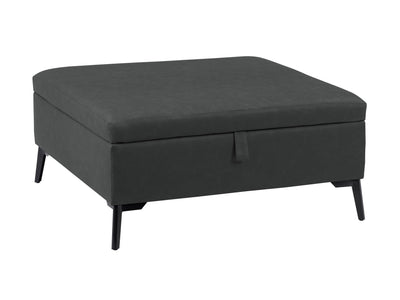 black Mid-Century Modern Ottoman Linden Collection product image by CorLiving#color_linden-black