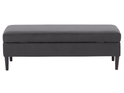 dark grey Velvet Storage Bench Perry Collection product image by CorLiving#color_perry-dark-grey