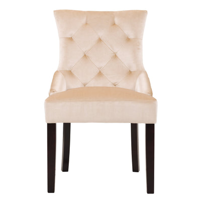 beige Velvet Accent Chairs Set of 2 Antonio Collection product image by CorLiving#color_beige-1