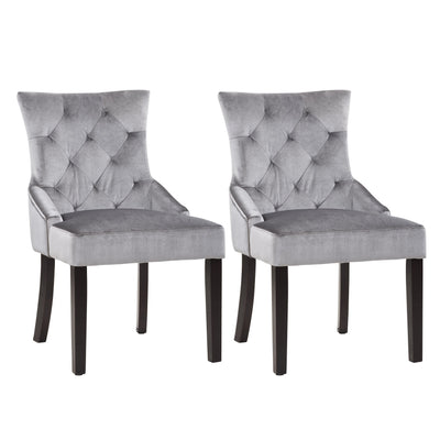 light grey Accent Chairs Set of 2 Antonio Collection product image by CorLiving#color_light-grey