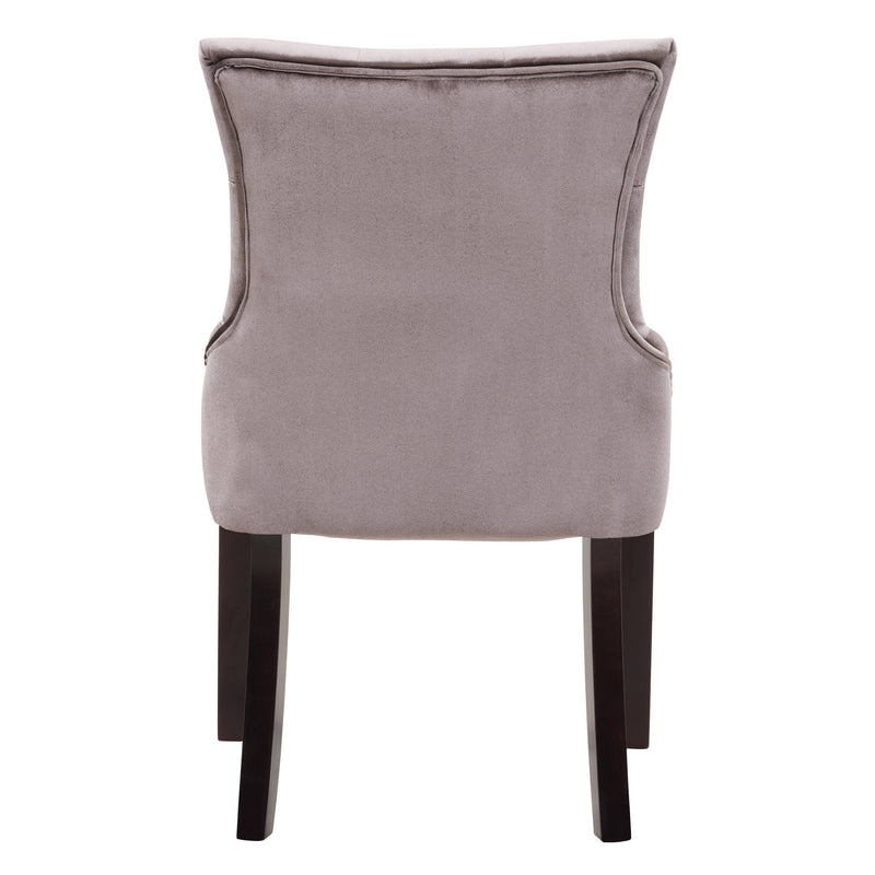 mauve Velvet Accent Chairs Set of 2 Antonio Collection product image by CorLiving
