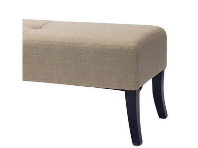 taupe Upholstered Bench Antonio Collection detail image by CorLiving#color_antonio-taupe