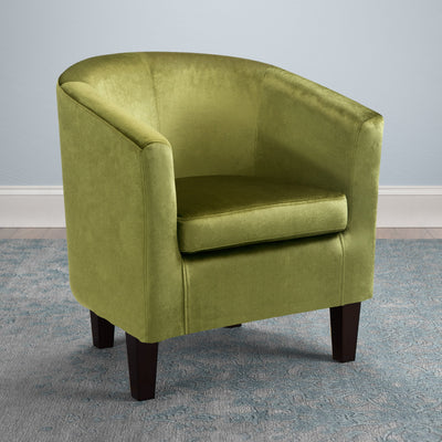 green Green Accent Chair Antonio Collection lifestyle scene by CorLiving#color_green-1