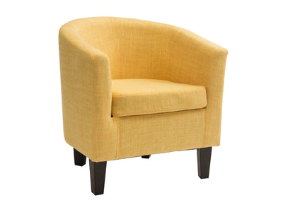 yellow Barrel Chair Sasha Collection product image by CorLiving#color_sasha-yellow