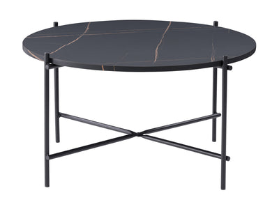 Black Round Coffee Table Adria Collection product image by CorLiving#color_black