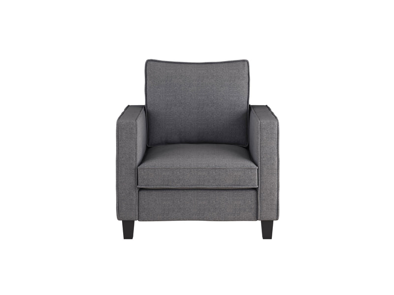 grey 2 Seater Loveseat and Chair Set, 2 piece Georgia Collection detail image by CorLiving