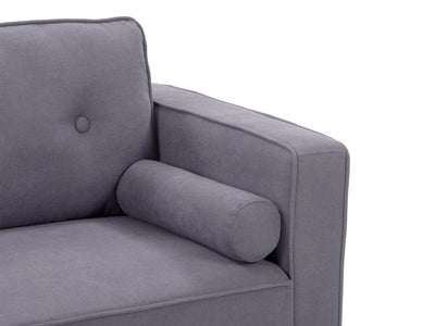 grey 2 Seater Loveseat Sofa Mulberry collection detail image by CorLiving#color_grey